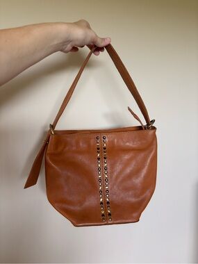 Vilenca Holland Genuine Leather Studded Shoulder Bag